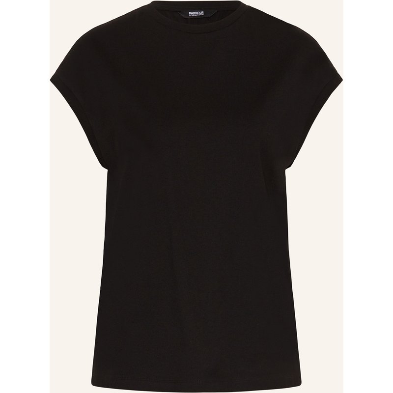 Barbour International T-Shirt Brianna Im Materialmix schwarz