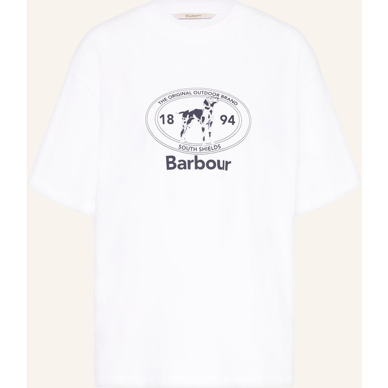 Barbour T-Shirt Fern weiss