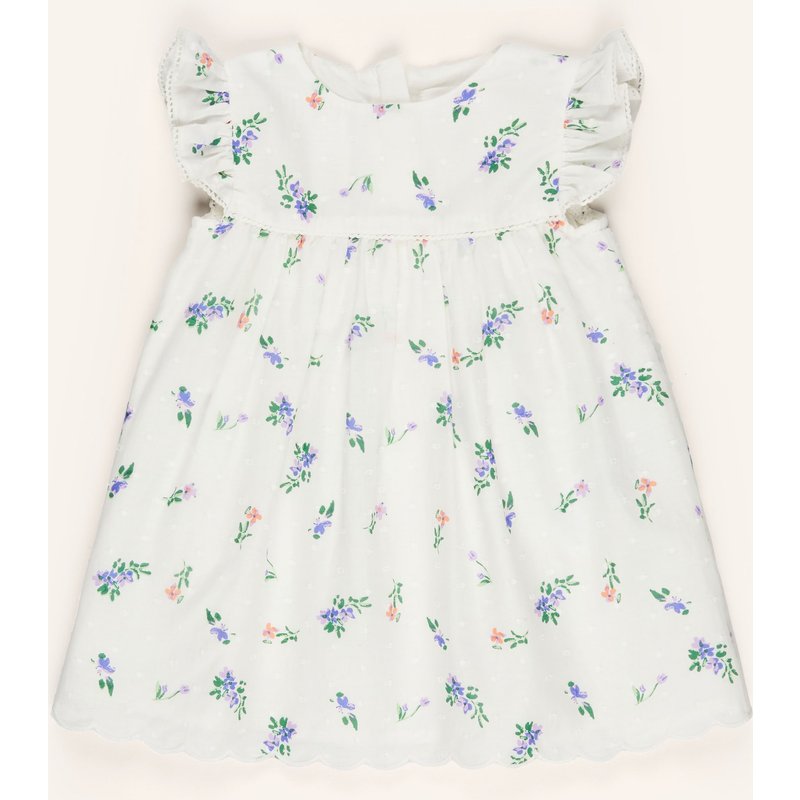 S.Oliver Red Kleid Mit Volants weiss