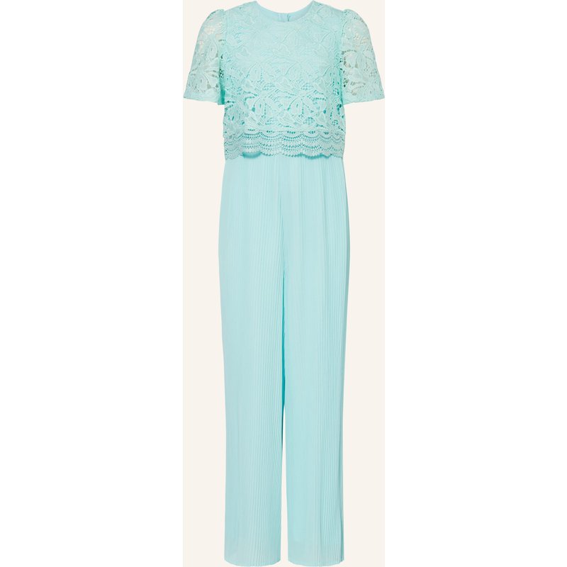 S.Oliver Red Jumpsuit Mit Spitze Und Plissees blau