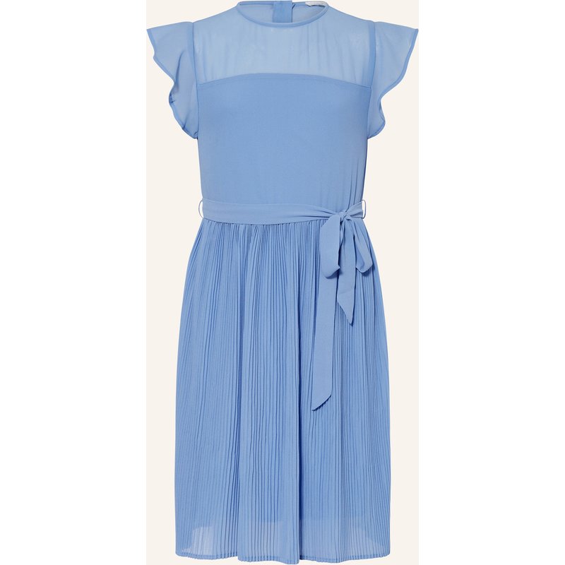 S.Oliver Red Kleid Mit Plissees blau