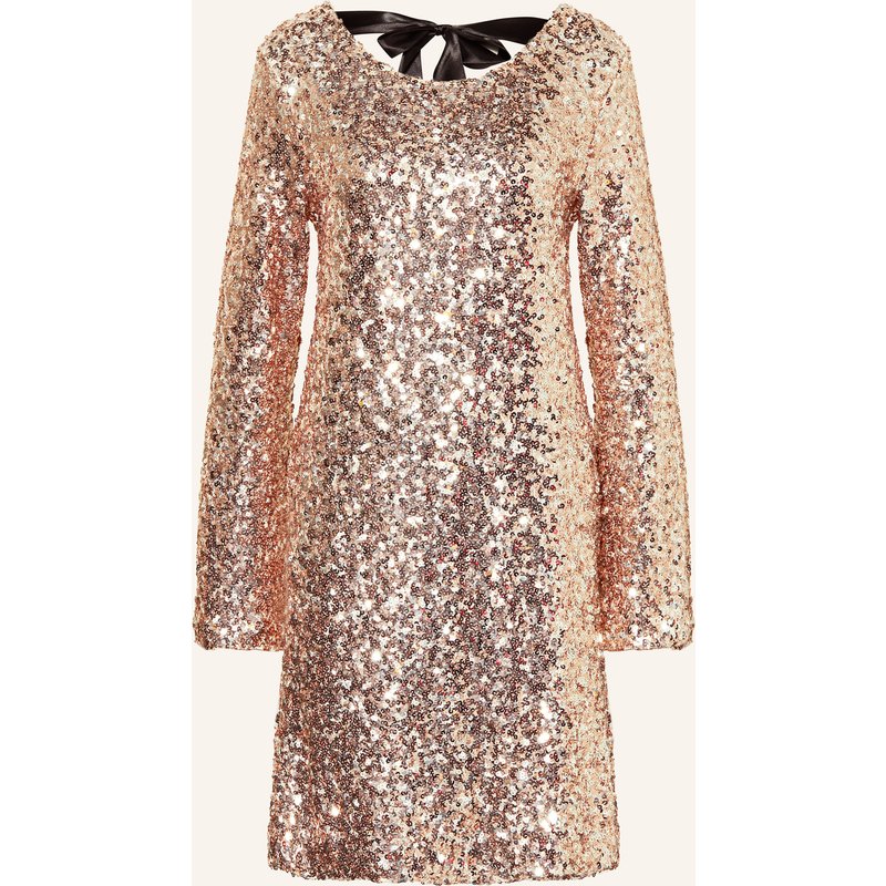 Miss Goodlife Kleid Mit Pailletten beige