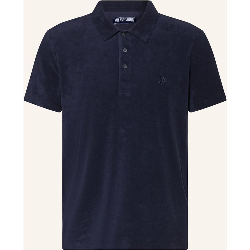 Vilebrequin Frottee-Poloshirt Phoenix aq100 blau