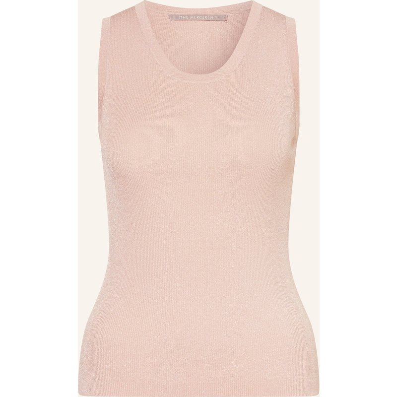 (The Mercer) N.Y. Stricktop Mit Glitzergarn rosa