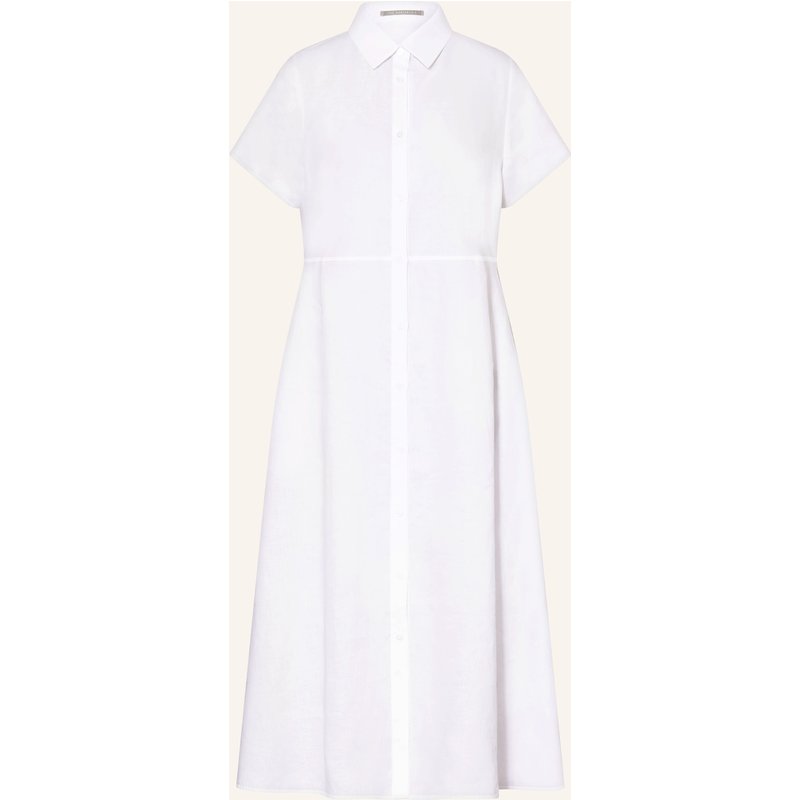 (The Mercer) N.Y. Hemdblusenkleid Aus Leinen weiss