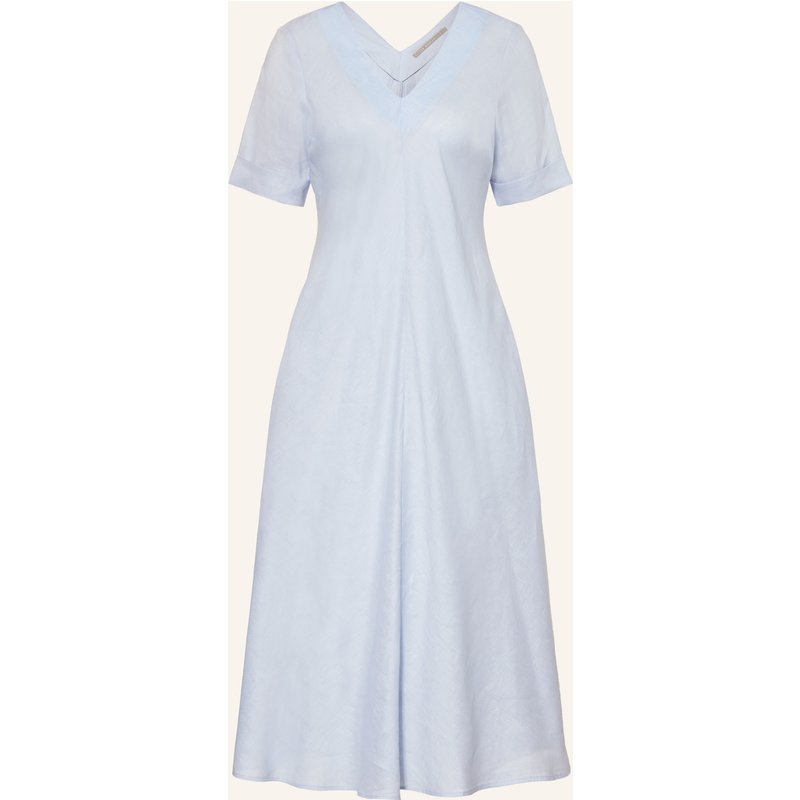 (The Mercer) N.Y. Leinenkleid blau