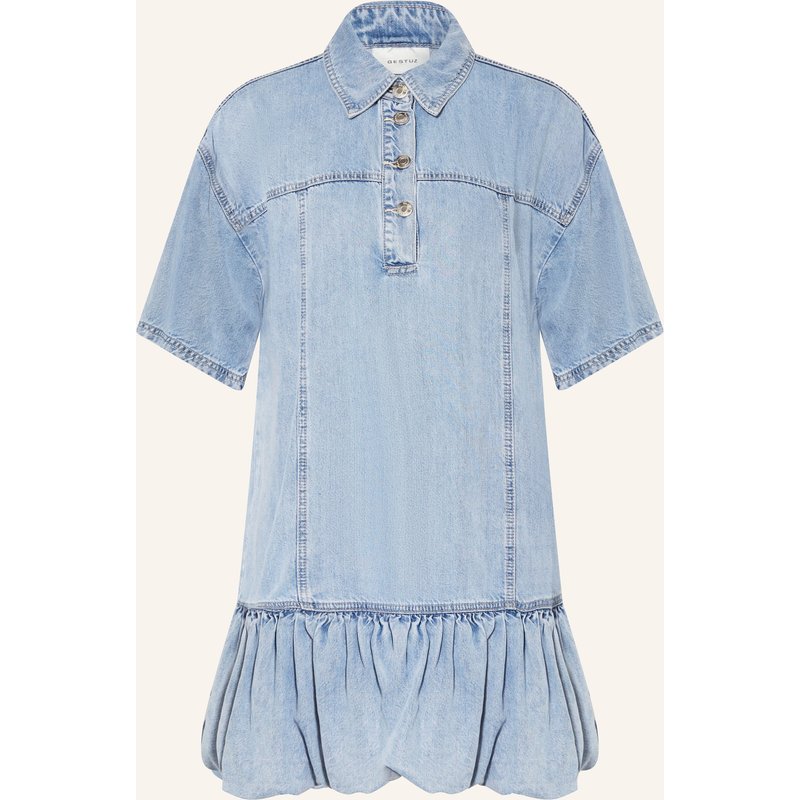 Gestuz Jeanskleid Gzsea Mit 3/4-Arm blau