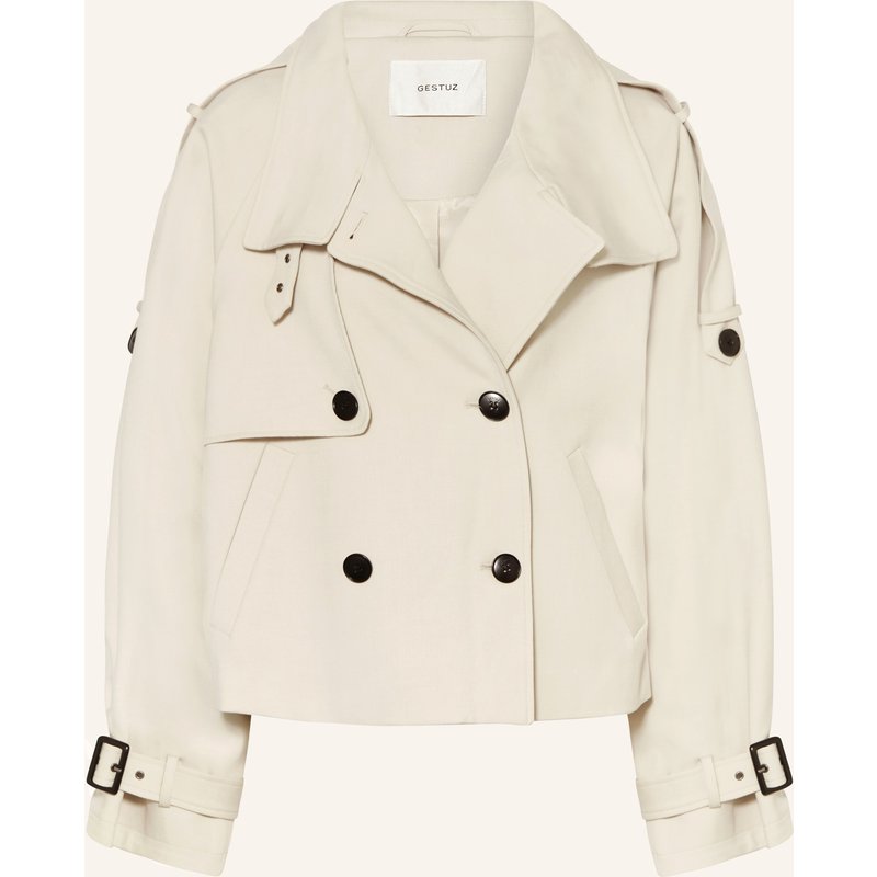Gestuz Trench-Jacke Gzavic weiss
