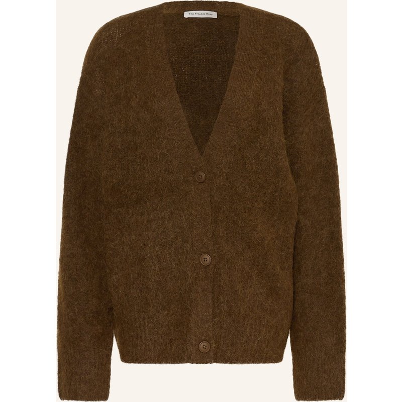 The Frankie Shop Strickjacke Elland Aus Alpaka braun
