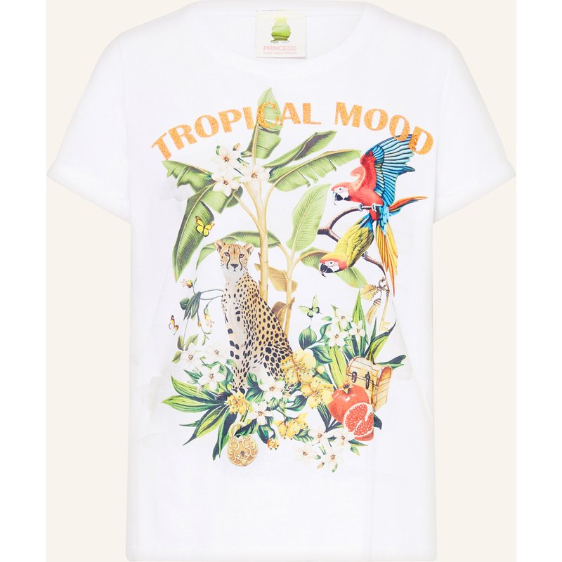 Princess Goes Hollywood T-Shirt Mit Schmucksteinen weiss