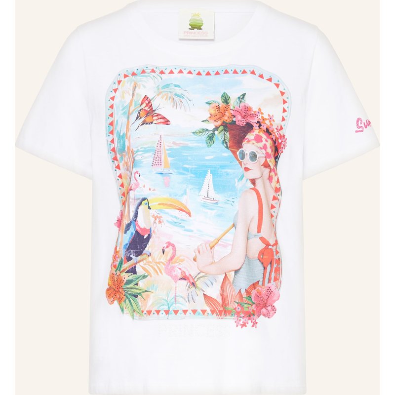 Princess Goes Hollywood T-Shirt Mit Schmucksteinen weiss