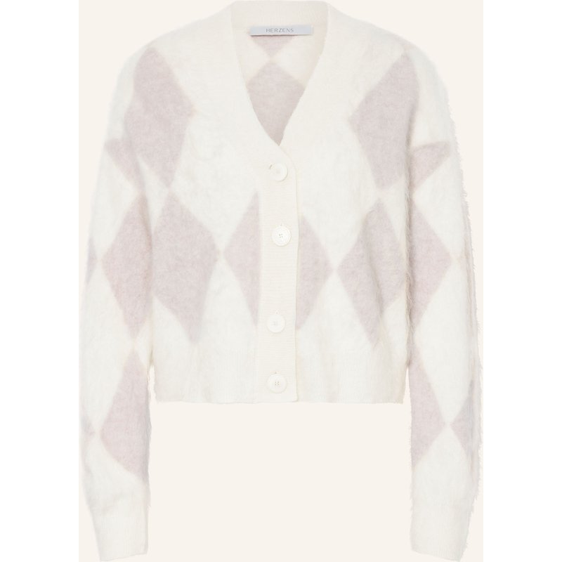 Herzens Strickjacke Aus Cashmere beige