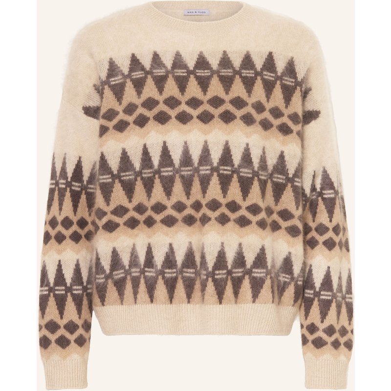 Mrs & Hugs Cashmere-Pullover beige