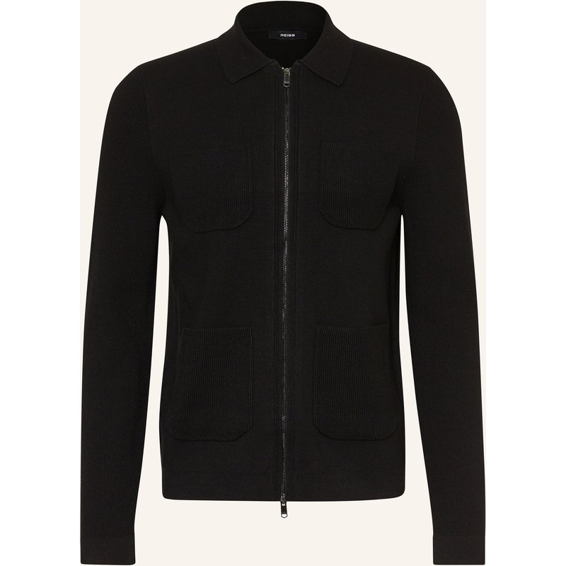 Reiss Strickjacke Roberto schwarz