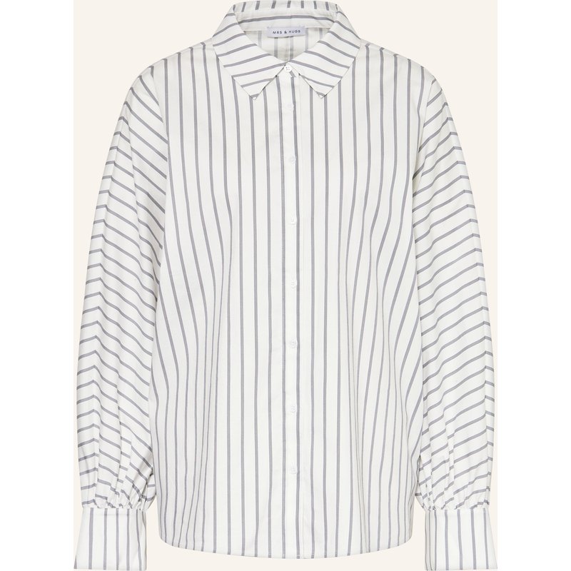Mrs & Hugs Oversized-Hemdbluse weiss