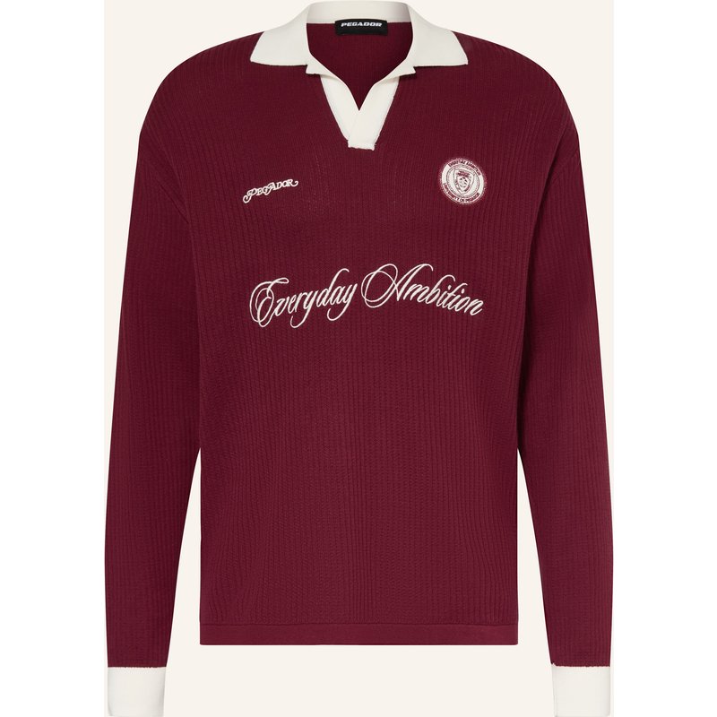 Pegador Strick-Poloshirt Yemo rot