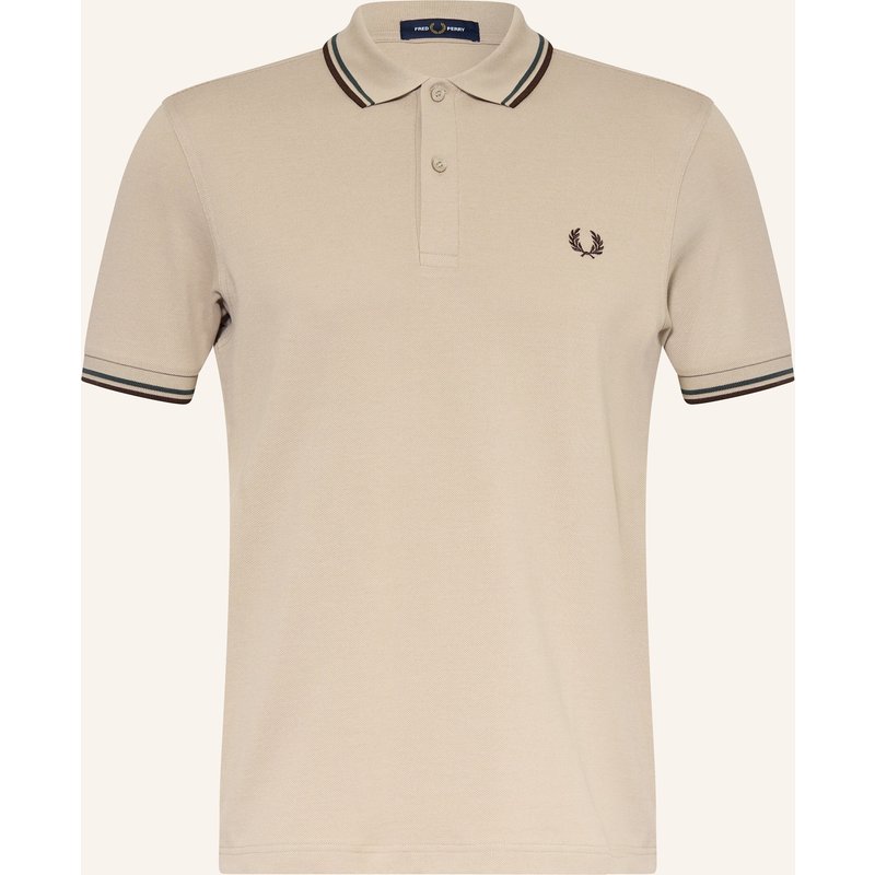 Fred Perry Piqué-Poloshirt beige