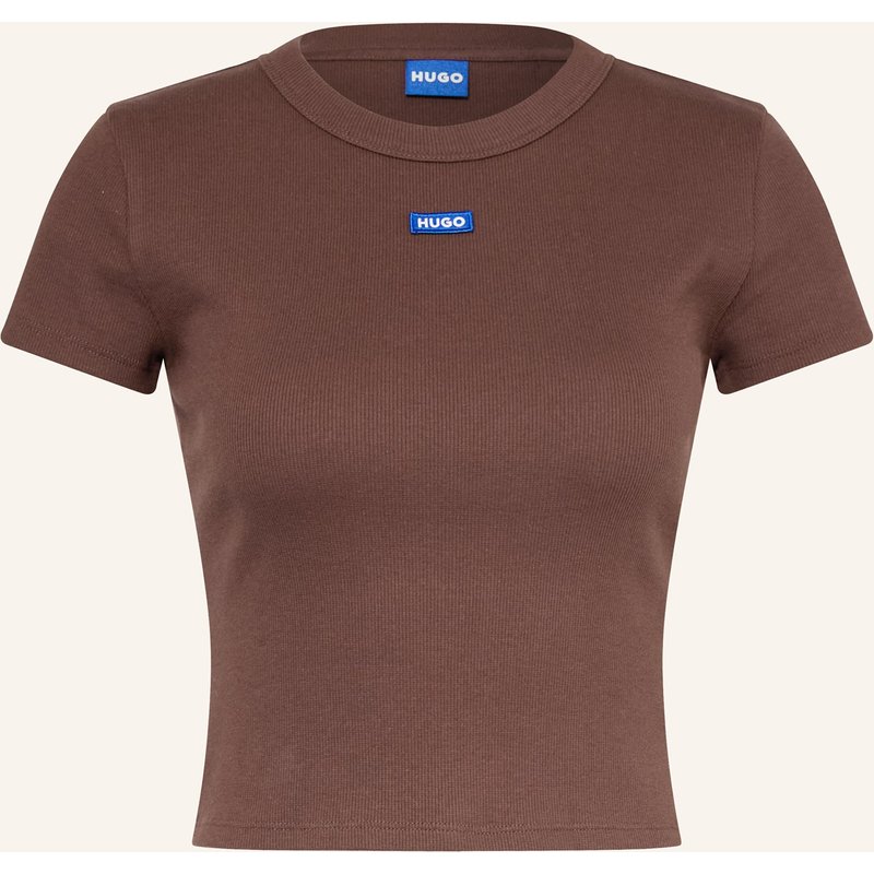 Hugo Cropped-Shirt braun