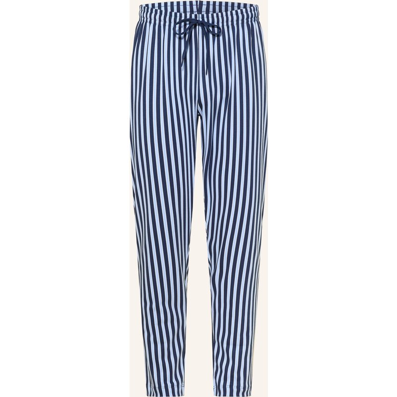Mey Schlafhose Serie Graphic Stripes blau
