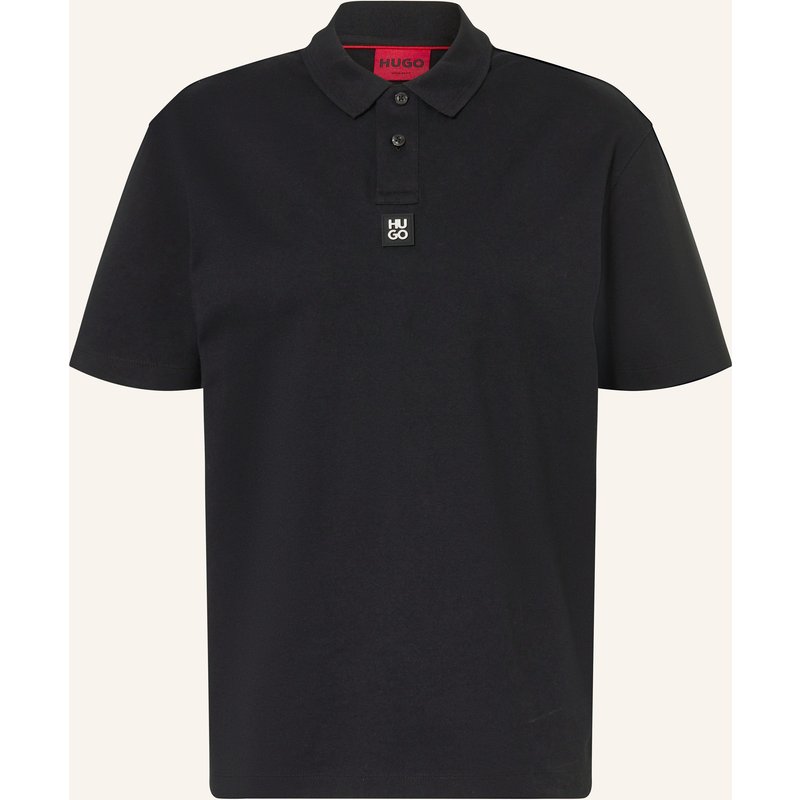 Hugo Jersey-Poloshirt Deabono schwarz