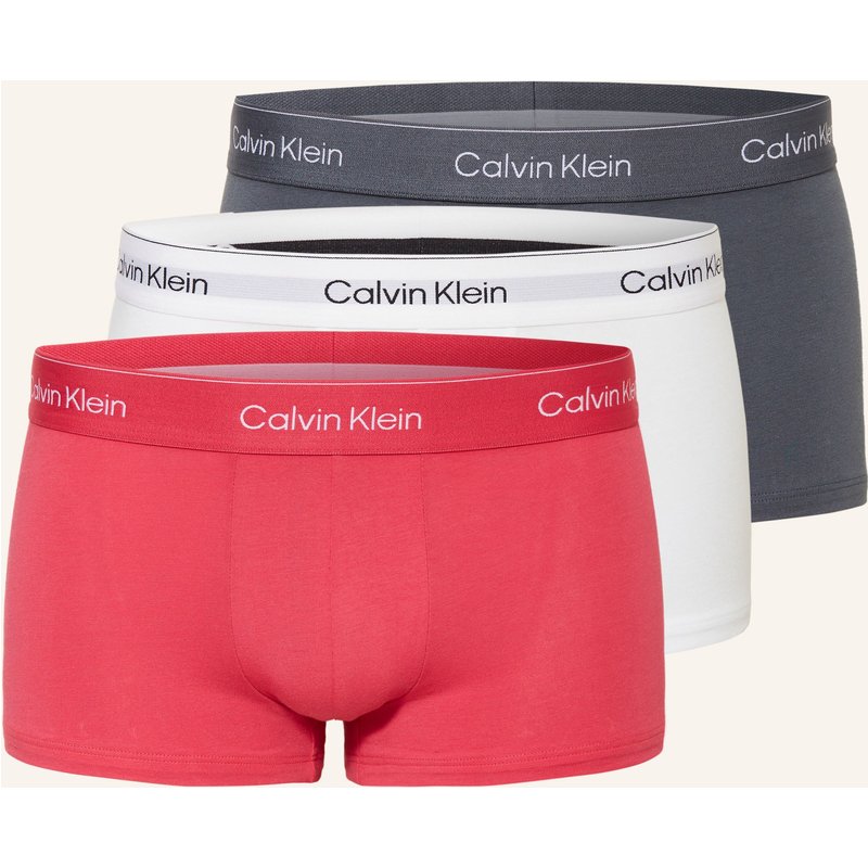 Calvin Klein 3er-Pack Boxershorts Icon Cotton Stretch Low Rise pink