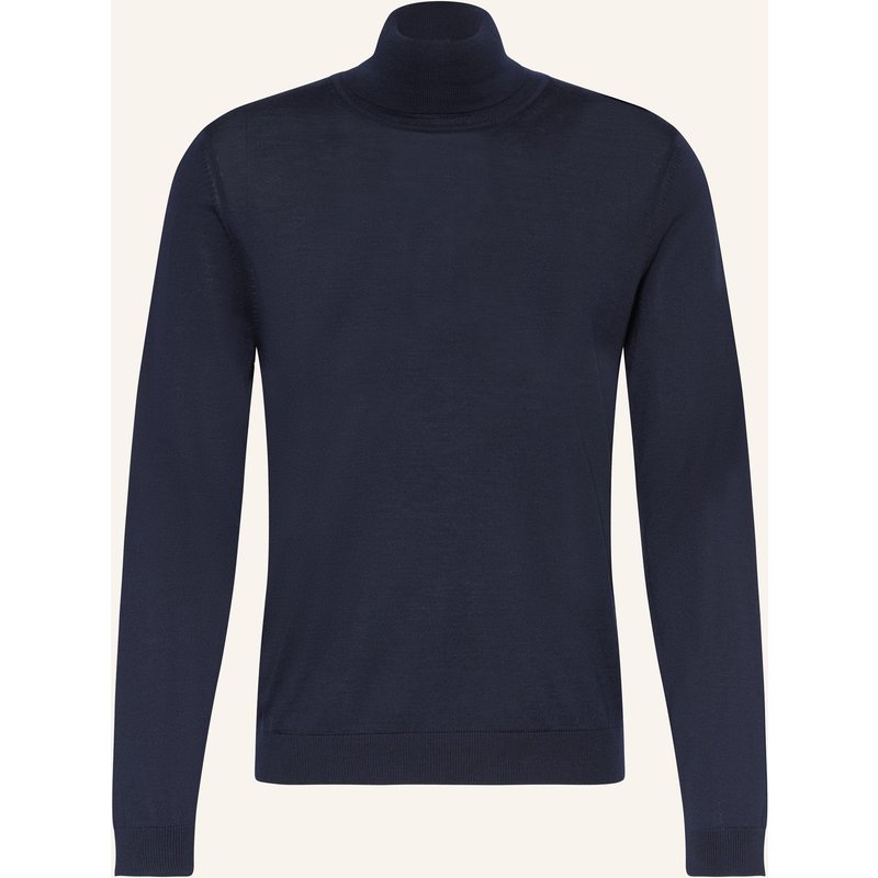 Boss Rollkragenpullover Musso blau