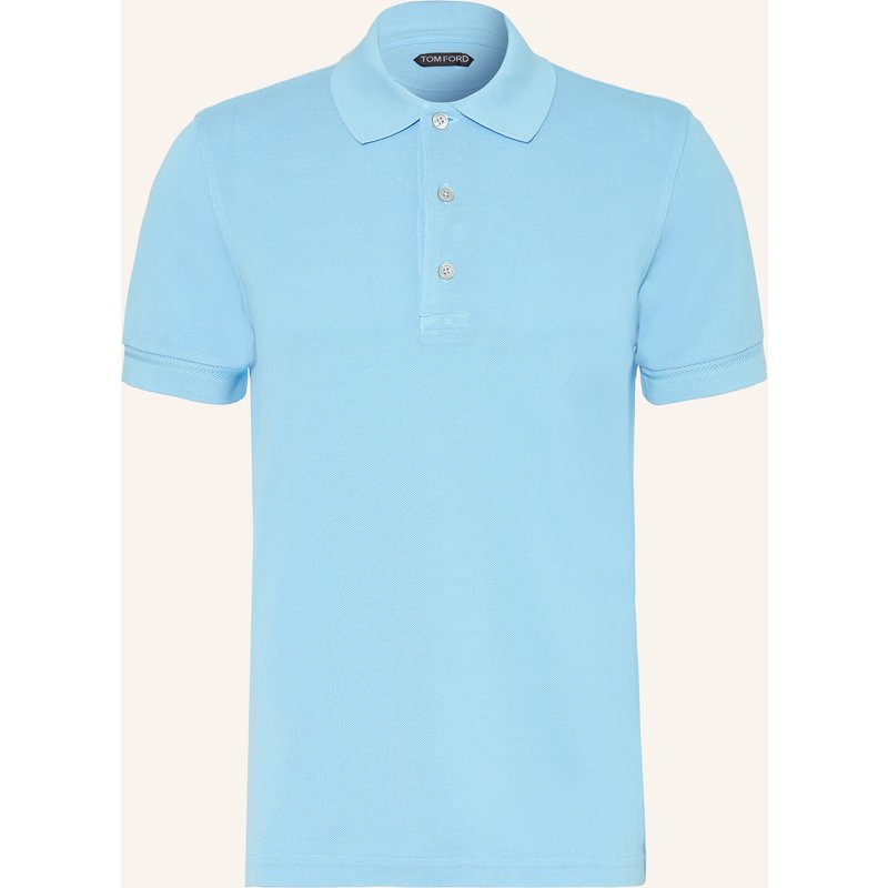 Tom Ford Piqué-Poloshirt blau