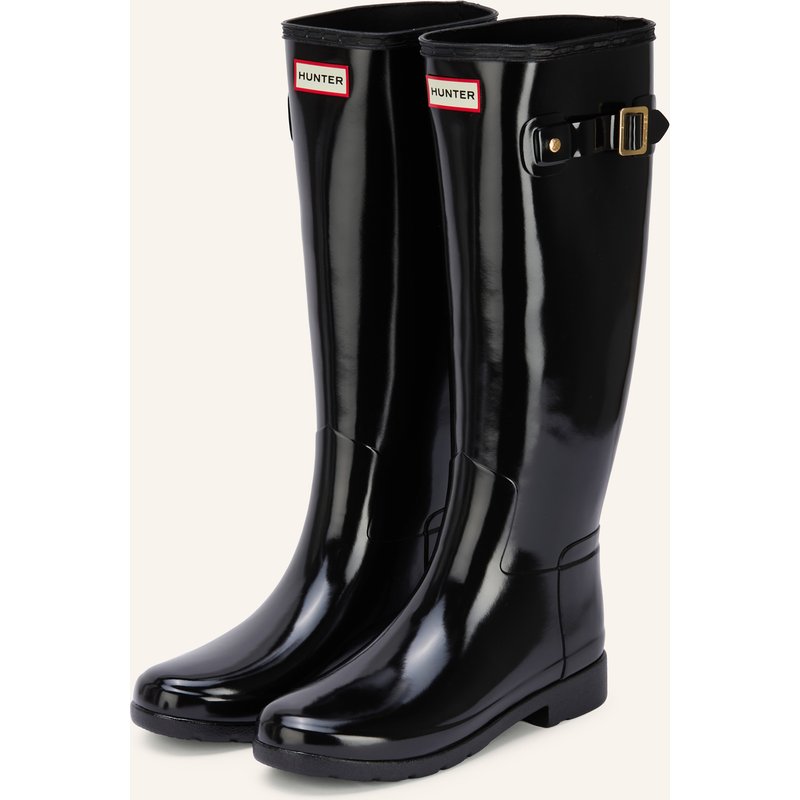 Hunter Gummistiefel Refined Tall schwarz