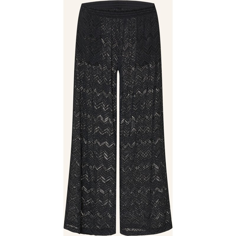 Vilebrequin Marlenehose Line Aus Spitze schwarz