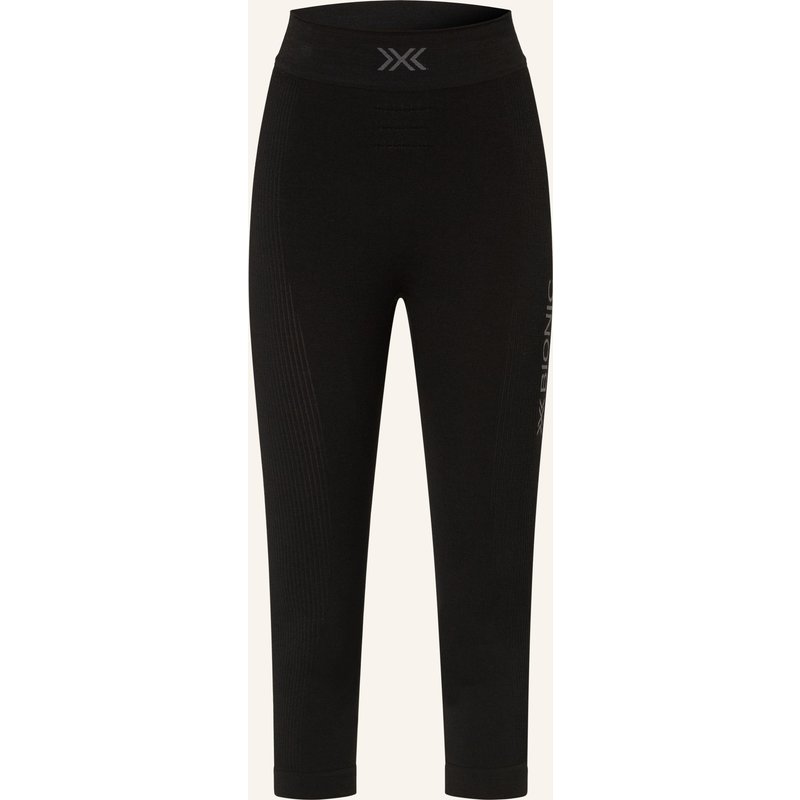 X-Bionic Funktionswäsche-Hose Mightywool Mit Merinowolle Und Verkürzter Beinlänge schwarz