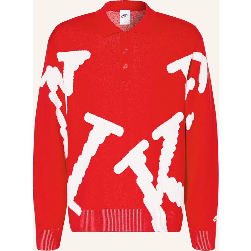 Nike Strick-Poloshirt Club Rugby rot