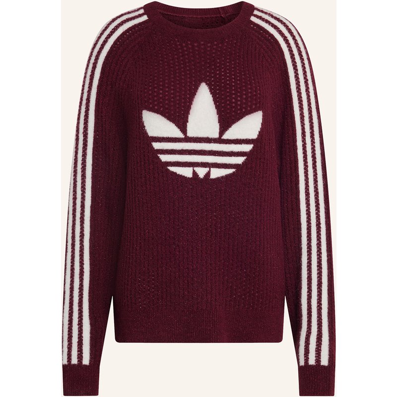 Adidas Originals Pullover Mit Glitzergarn rot