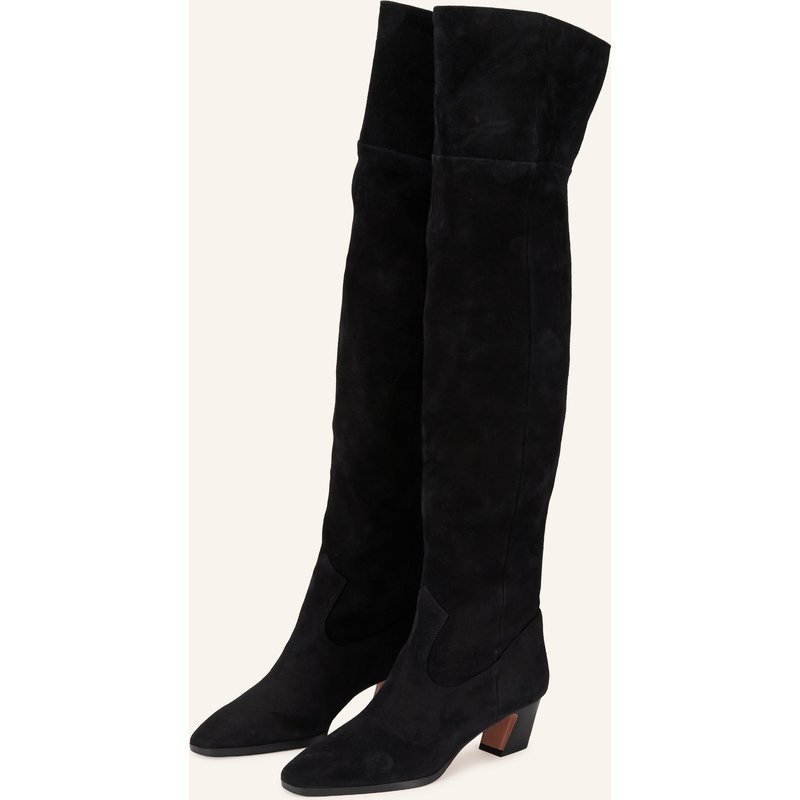 Aquazzura Overknee-Stiefel schwarz