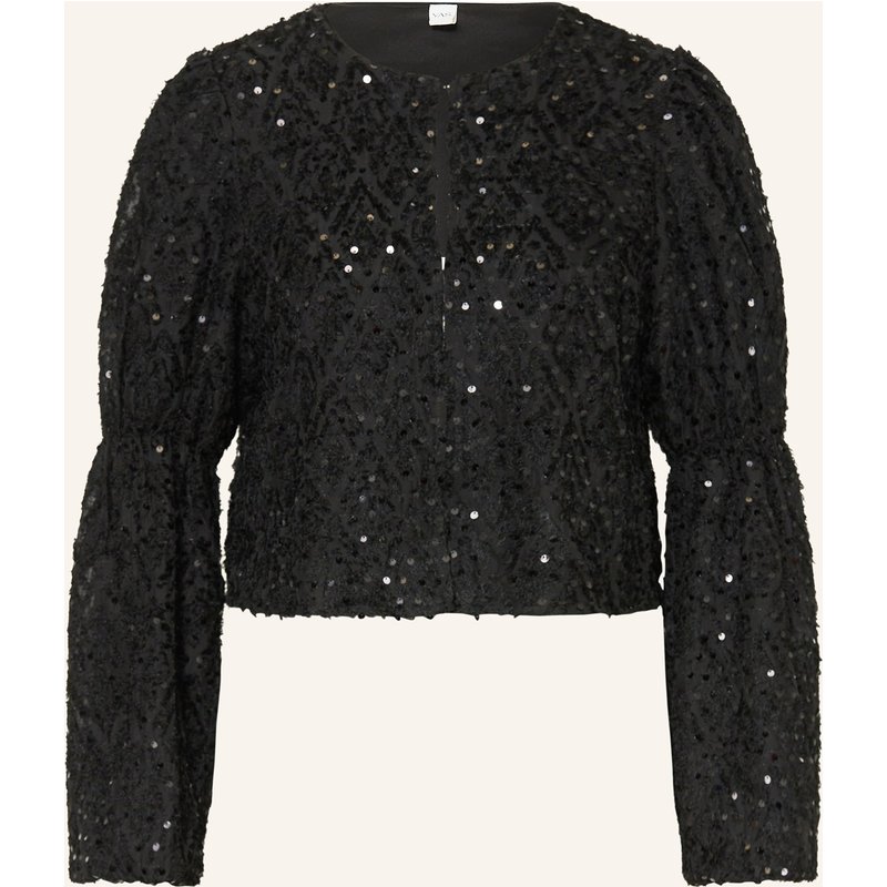 Y.A.S. Bluse Asserala Mit Pailletten schwarz