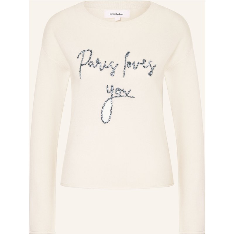 Darling Harbour Cashmere-Pullover weiss