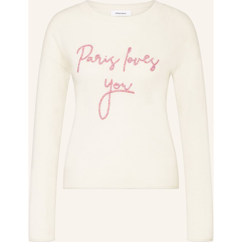 Darling Harbour Cashmere-Pullover weiss