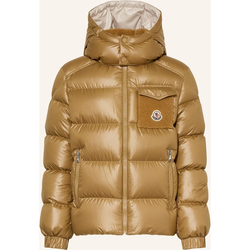 Moncler Enfant Daunenjacke Yule Mit Abnehmbarer Kapuze beige
