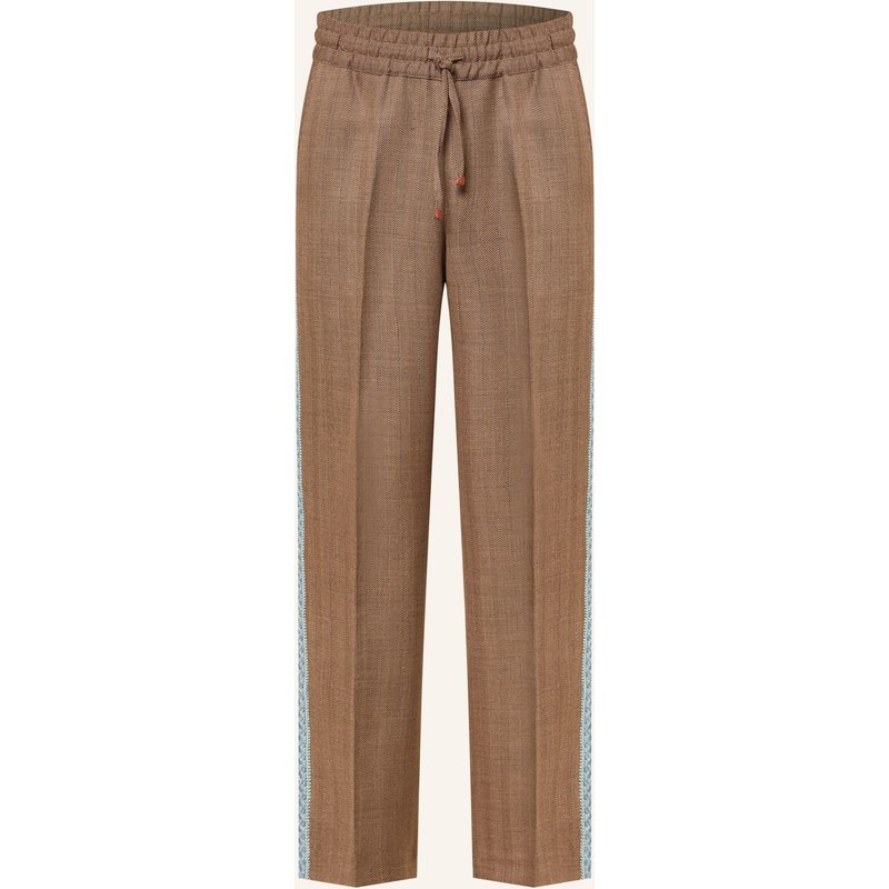 Drôle De Monsieur Hose Le Pantalon Chevron Regular Fit beige