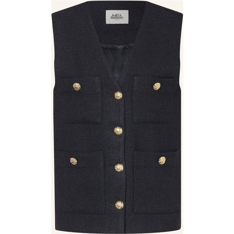Lollys Laundry Weste Edel blau