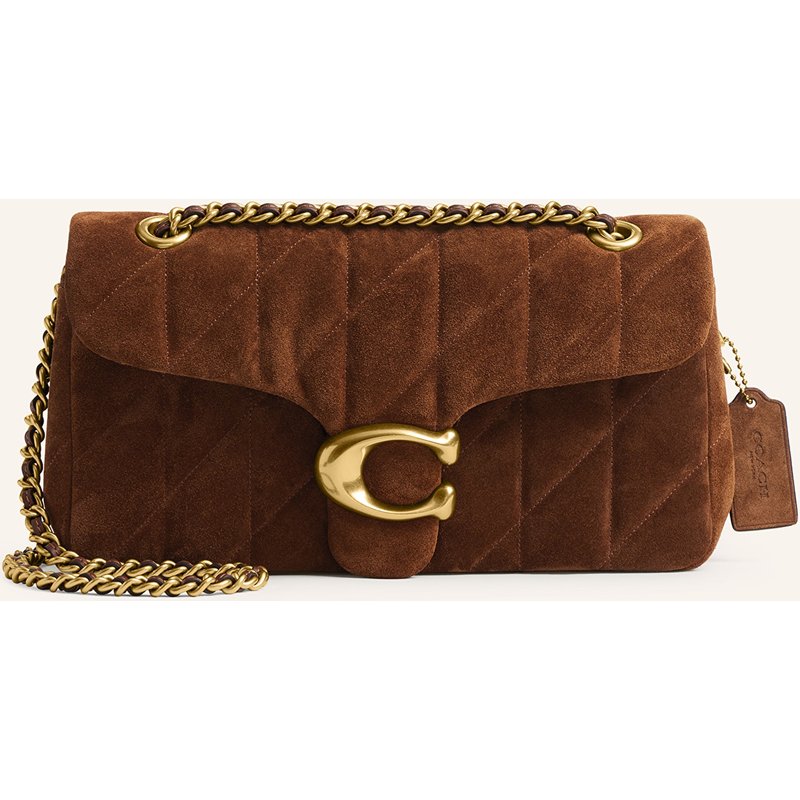 Coach Schultertasche Tabby braun