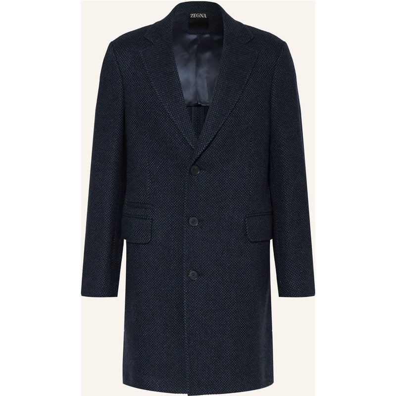 Zegna Wollmantel blau