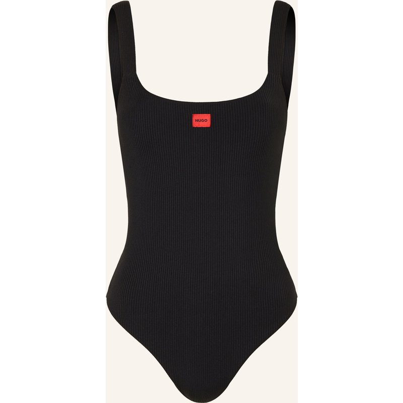 Hugo Badeanzug Signature schwarz