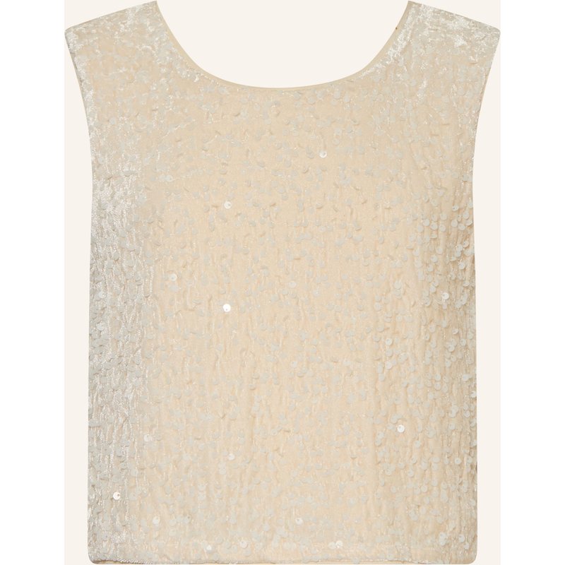 S.Oliver Red Top Mit Pailletten weiss