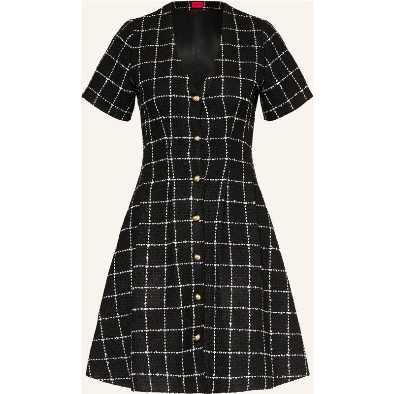 Hugo Bouclé-Kleid Kikla schwarz