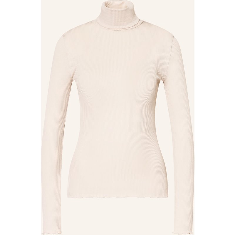 Rosemunde Rollkragenshirt Beatha Mit Seide weiss