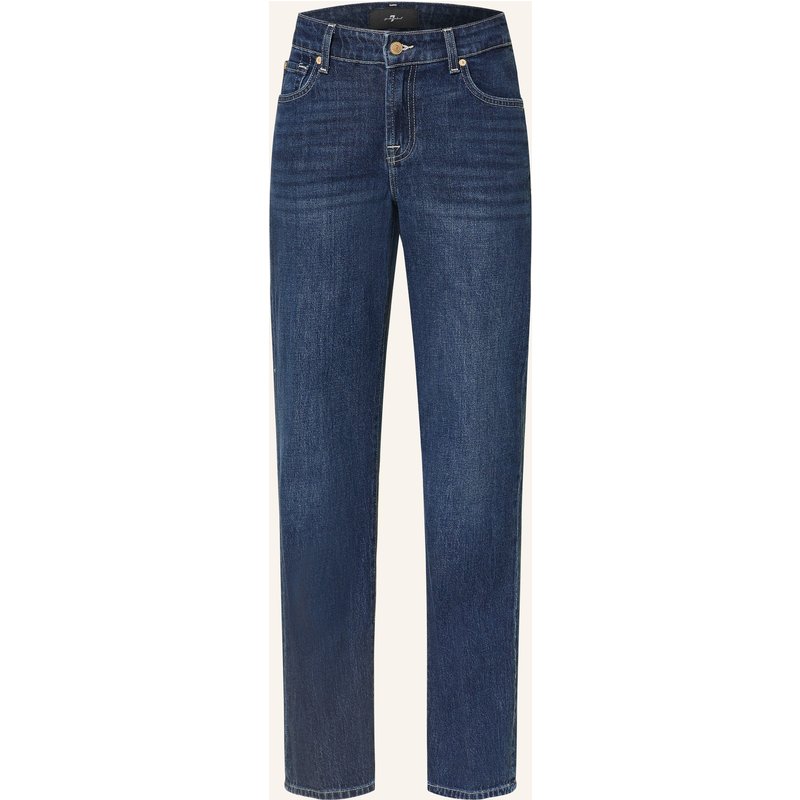 7 For All Mankind Straight Jeans Calie blau