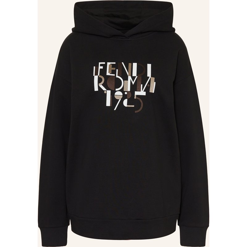 Fendi Oversized-Hoodie schwarz