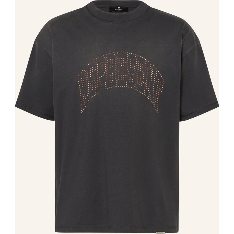 Represent T-Shirt Mit Nieten schwarz