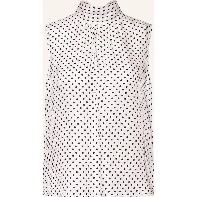 Darling Harbour Schluppenbluse Mit Seide weiss