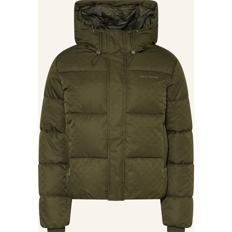Daily Paper Steppjacke Monogram gruen